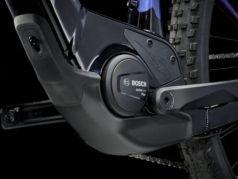 Trek Marlin+ 8 Electric Hardtail Mountain Bike 2025 in Purple Flip to Black Fade-8